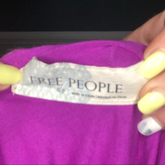 F6 *3 for $15* Free people magenta pink knit bodycon mini dress - Picture 12 of 12